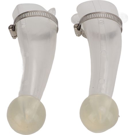 Couvercle de protection en Silicone pour corne, épais et sûr, coins ronds, avec cerceau en acier inoxydable pour vache (1/5)