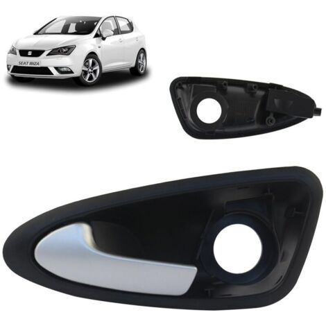 PERFORMANCE Poignée de porte compatible pour Seat Ibiza (2008-2017) poignée intérieure AVANT GAUCHE (côté conducteur) (gris) 6J1837113A 6J0837113A (1/4)