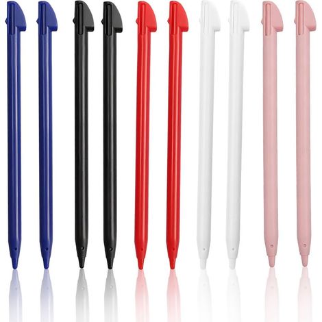Ensemble de 10 Stylers 3DS XL/LL - Lot de 10 Stylus Tactiles Haute Précision 96mm, Multicolores, Anti-Rayures pour 3DS XL et 3DS LL (1/5)