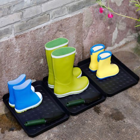 Plateau de Rangement Imperméable 3 Pièces pour Chaussures, Outils et Plantes - Idéal pour Jardin et Animaux (1/5)