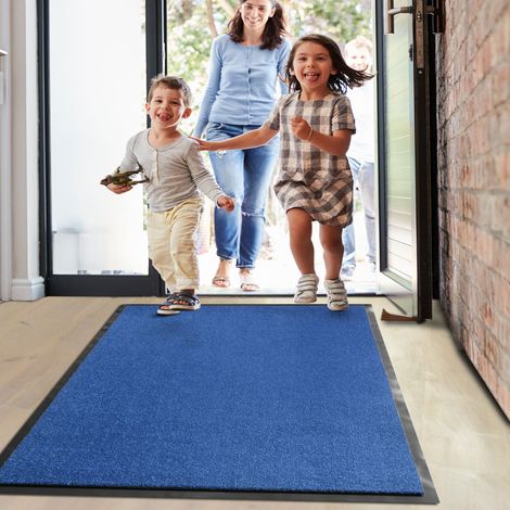 Tapis antidérapant très absorbant Monochrom Bleu 60 x 180 cm (1/5)