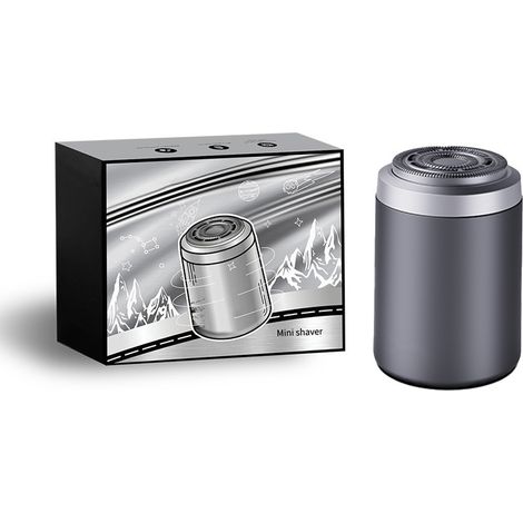 Mini rasoir électrique portable IPX7 étanche rechargeable voyage argent/or/violet (1/4)
