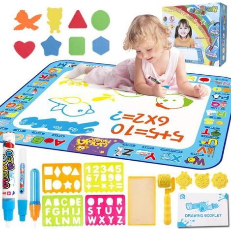 Tapis Aqua Doodle - Tapis de Peinture Réutilisable sans Encre pour Enfants 2 à 6 Ans - Jouet Éducatif Non Toxique avec Kit Complet ×1 (1/4)