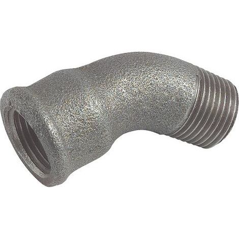 COUDE EGAL FONTE NOIRE 45° MALE FEMELLE N° 40