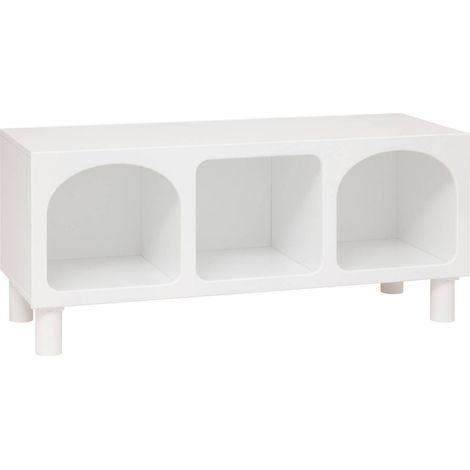 Scaffale a 3 scomparti tara bianco 90x40x32cm - Atmosphera créateur d'intérieur