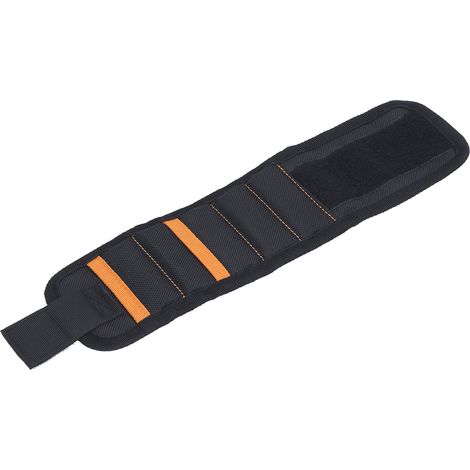 Bracelet magnétique en tissu Oxford, 5 compartiments, double poche, bracelet porte-outils léger pour la décoration et le travail du bois