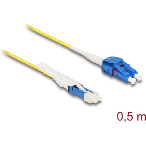 Delock Cable de fibra Ã³ptica CS macho a LC Duplex monomodo G657A2 / OS2 Uniboot 0,5 m