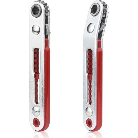 Lntyq 2 pièces Mini Cliquet Magnétique, 1/4" Mini Cliquet à clé Petit pour Gadgets Maisons Machines et Autres Appareils (1/5)