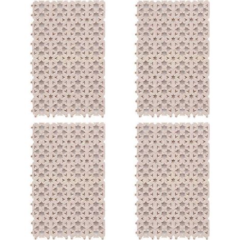 Tapis de cage pour lapins, coussinets en plastique à design creux pour les pattes, accessoires de cage pour rongeurs, antidérapants et faciles à nettoyer. (1/4)