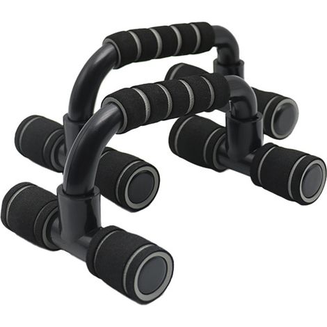 Barres de pompes, équipement de fitness pour salle de sport, 1 paire de poignées de pompes avec revêtement en mousse rembourrée et structure robuste antidérapante, pour hommes et femmes (1/5)