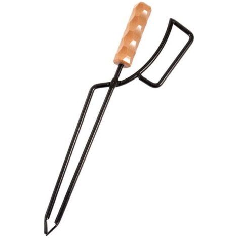cheminée Pince à bûches pour Foyer extérieur Outils feu avec poignée enveloppée pour Bois Chauffage, feu Camp, poêle à Bois et poêle à Charbon