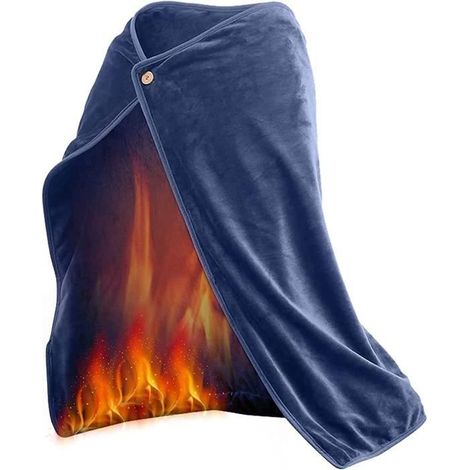 AJW-Couverture Chauffante Électrique USB en en Flanelle Ultra-Doux avec 3 Niveaux De Température, Plaid Chauffant électrique P[1621]