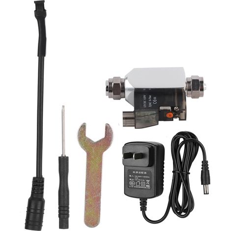 Mini-CO2-Magnetventil für Aquarien mit niedrigen Temperaturen, Zubehör, US-Stecker 100-240 V (Schnellanschlussschlauch) (1/5)
