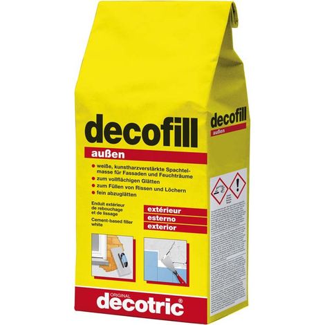 Decofill argamasa de volveado a taper y de alisado 1kg, exterior decotric