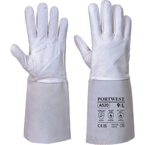 Paire de gants de soudure TIG Premium, taille XL, PORTWEST - A520GRRXL
