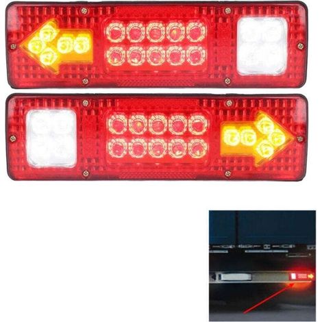 2x LED-Rückleuchten, 19 LEDs, 12V, für Lkw, Wohnwagen, Transporter, Bootsanhänger (1/4)