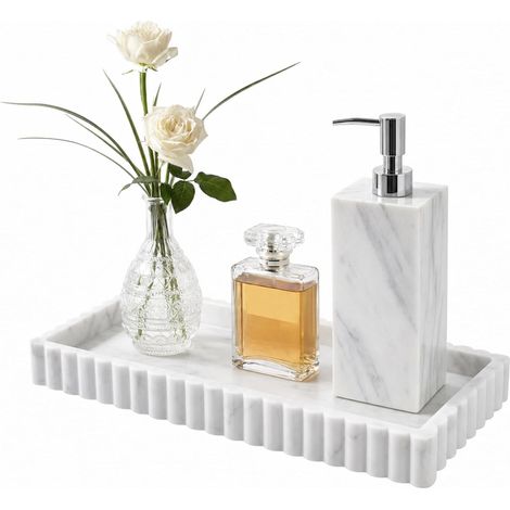 Plateau de salle de bain en silicone, 24 x 10 cm – Plateau décoratif antidérapant, idéal pour organiser et décorer la salle de bain et la cuisine convient pour y déposer savon, articles de toilette。 (1/5)