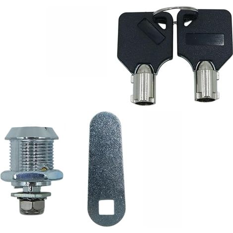 20mm Tubular Lever Lock with Thread, Mailbox Lock, Drawer, Cabinet, Mailbox with Key, Same Furniture Locks (20mm) (1/5)