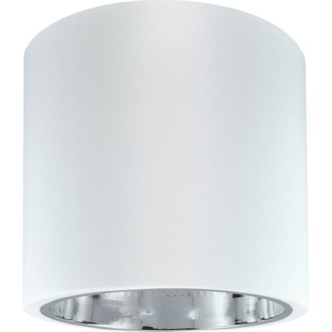 Spot saillie rond métal blanc 1xE27 Polux Jupiter 307217 (1/4)