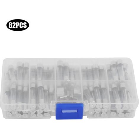 82 Pièces Fusible Verre 6x30mm 250V 0.5A-30A avec Porte-Fusible - Kit Assortiment Varié (1/5)