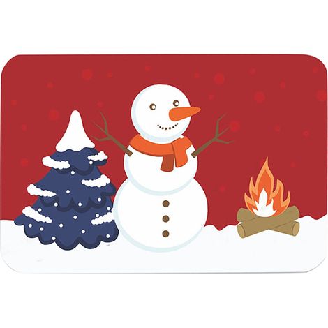 Tapis de boue multicolore diatomée rouge, 6090cm, de Noël (1/3)