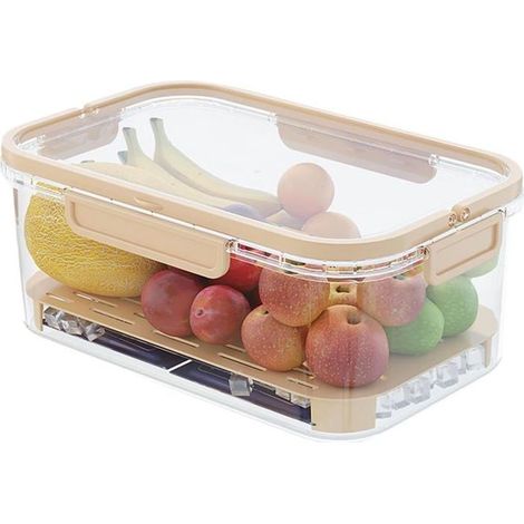 Contenedor de verduras sellado para camping. Gran capacidad, conservación óptima de la frescura durante los desplazamientos. (1/5)