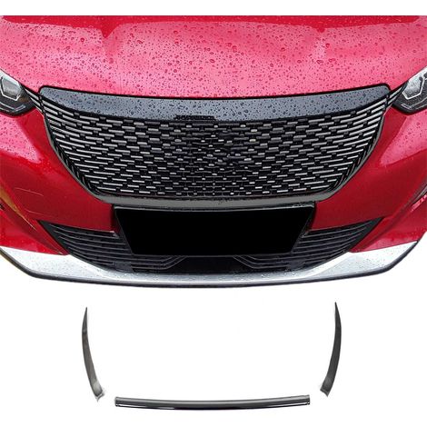 Moulure de Grille de Calandre pour Peugeot 2008 2019-2022 Chromé 3Pcs (1/5)