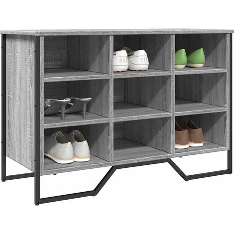 Schuhregal Grau Sonoma 90x38x61,5 cm Holzwerkstoff