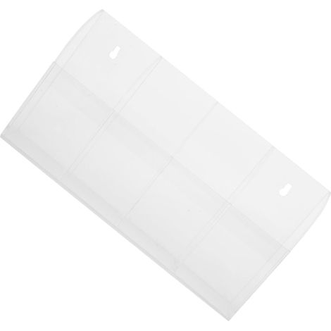 Grande boîte de rangement en acrylique à plusieurs compartiments pour fixation murale , porte-pincea (1/5)