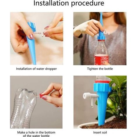 Irrigation Goutte à Goutte Kit, 12Pcs Arrosage Plantes Automatique avec Vannes pour Jardin Maison Intérieur Extérieur (1/5)