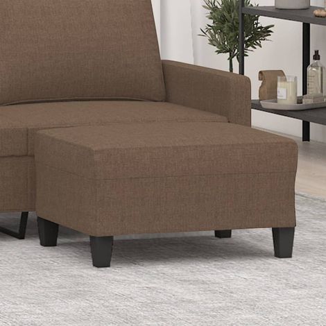 Fußhocker Braun 70x55x41 cm Stoff