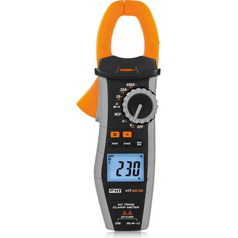 Pinza Amperometrica TRMS per corrente AC 400A e Tensione 600V, HT3010