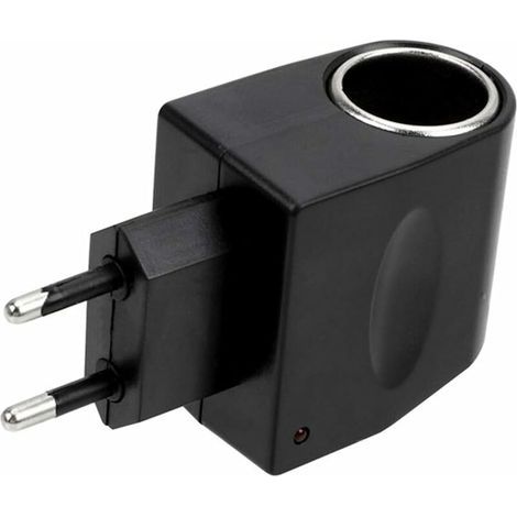 Convertisseur De Puissance De Voiture 220V à 12V,Adaptateur Secteur Allume-Cigare De Voiture Pour Alimentation Onduleur AC à DC Pour Voiture Van Camion éLectrique,RéGlementations EuropéEnnes (1/5)