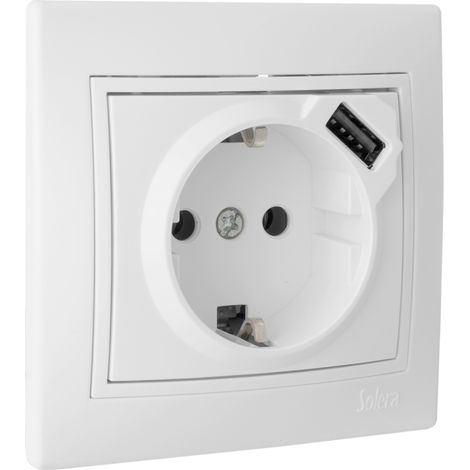 BASE BIPOLAR CON T/TL16A 250V USB 16A S.EUROPA SOLERA ERP60USB-U (1/3)