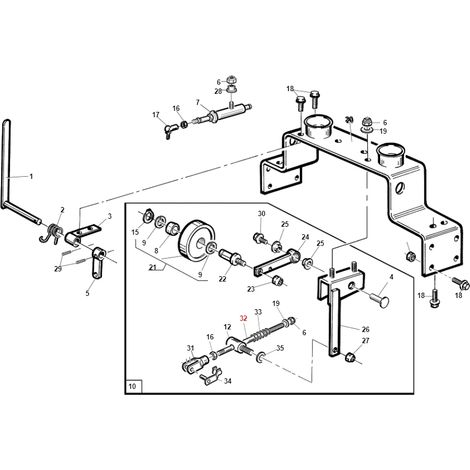 Riemenspannstange für Traktormodelle PG SR ORIGINAL GIANNI FERRARI 95200200002