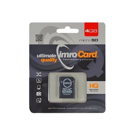 Scheda di memoria microSD Imro da 4 GB + ADP 10C