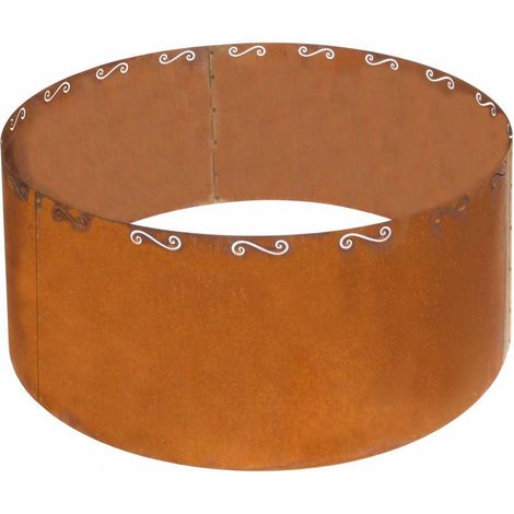bellissa Hoch-Beet rund Schnörkel 125x50cm Garten Corten-Stahl Desginer Blumen (1/5)