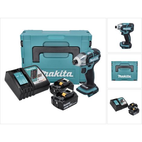 Avvitatore a impulsi a batteria Makita DTS 141 RGJ 18 V 40 Nm 1/4" brushless + 2x batteria ricaricabile 6,0 Ah + caricabatterie + Makpac