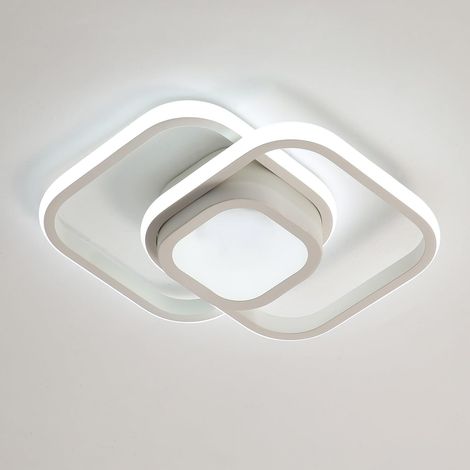 COMELY Moderne quadratische LED-Deckenleuchte, 32 W – 3600 Lumen – Kaltweiß (6500 K) – Für Schlafzimmer, Küche und Wohnzimmer – Helle Innenbeleuchtung
