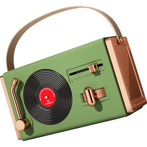Tragbarer Bluetooth-Lautsprecher, dekorativ für den Außenbereich mit hoher Klangqualität, unterstützt USB-Sticks, Retro-Bluetooth-Lautsprecher für Wohnzimmer, Büro und Garten (1/5)