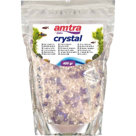 Set 6 pezzi Crystal Sand Bianco/Blu 400g: Set 6 pezzi Crystal Sand 400 g per acquari (1/3)