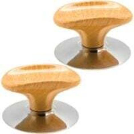 Juego de 2 pomos para tapas de ollas, asas para tapas de ollas, accesorios de cocina resistentes al calor para ollas de cocción lenta, sartenes y cazuelas.