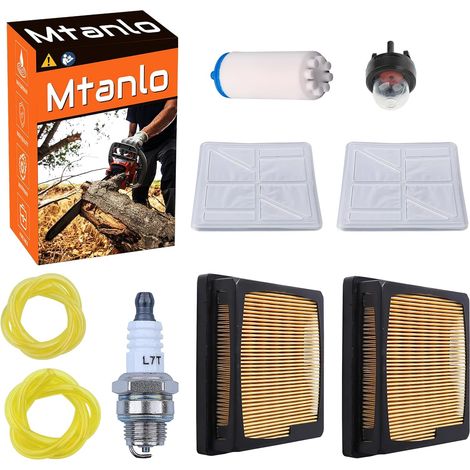 Filtre à air pour Husqvarna K750 K760 K770 Pièces de rechange 574362301 525470601 525470602 avec bougie L7t/Bpmr7a, tube d'huile, filtre à carburant et poire d'amorçage (1/5)