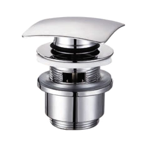 Piletta click clack per lavabo e bidet con troppo pieno e in