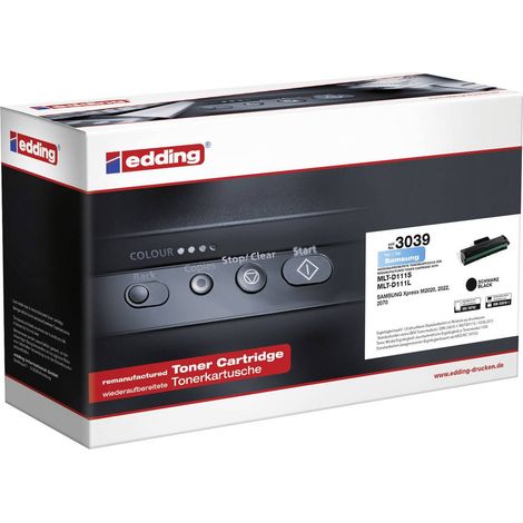 Edding Toner remplace Samsung MLT-D111S compatible noir 1500 pages edding 3039 18-3039