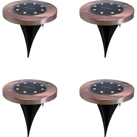 Lampes Solaires Enterrées - Éclairage Paysager Extérieur Étanche IP67 - Pour Allée Jardin Terrasse Pelouse - Lot de 4 (1/5)
