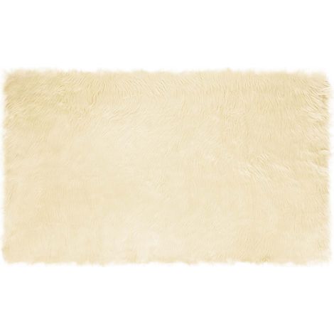 Maison Exclusive - Teppich aus Kunstschaffell TAFALLA Creme 100 x