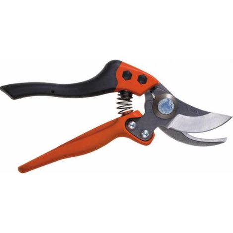 Bahco – Sécateur ergonomique taille M – Tête de coupe interchangeable – Poignées bi-matière pour confort – Coupe nette sans éclat