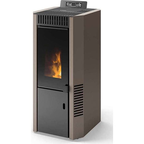 CSThermos Stufa a pellet canalizzabile Cortina tortora 12 kW A+ 97%
