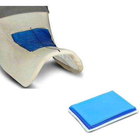 2x Cuscinetto di montaggio tampone XL Gel per sella di moto 25x20x1,5 cm